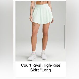 Lululemon Court Rival High Rise Skirt Long